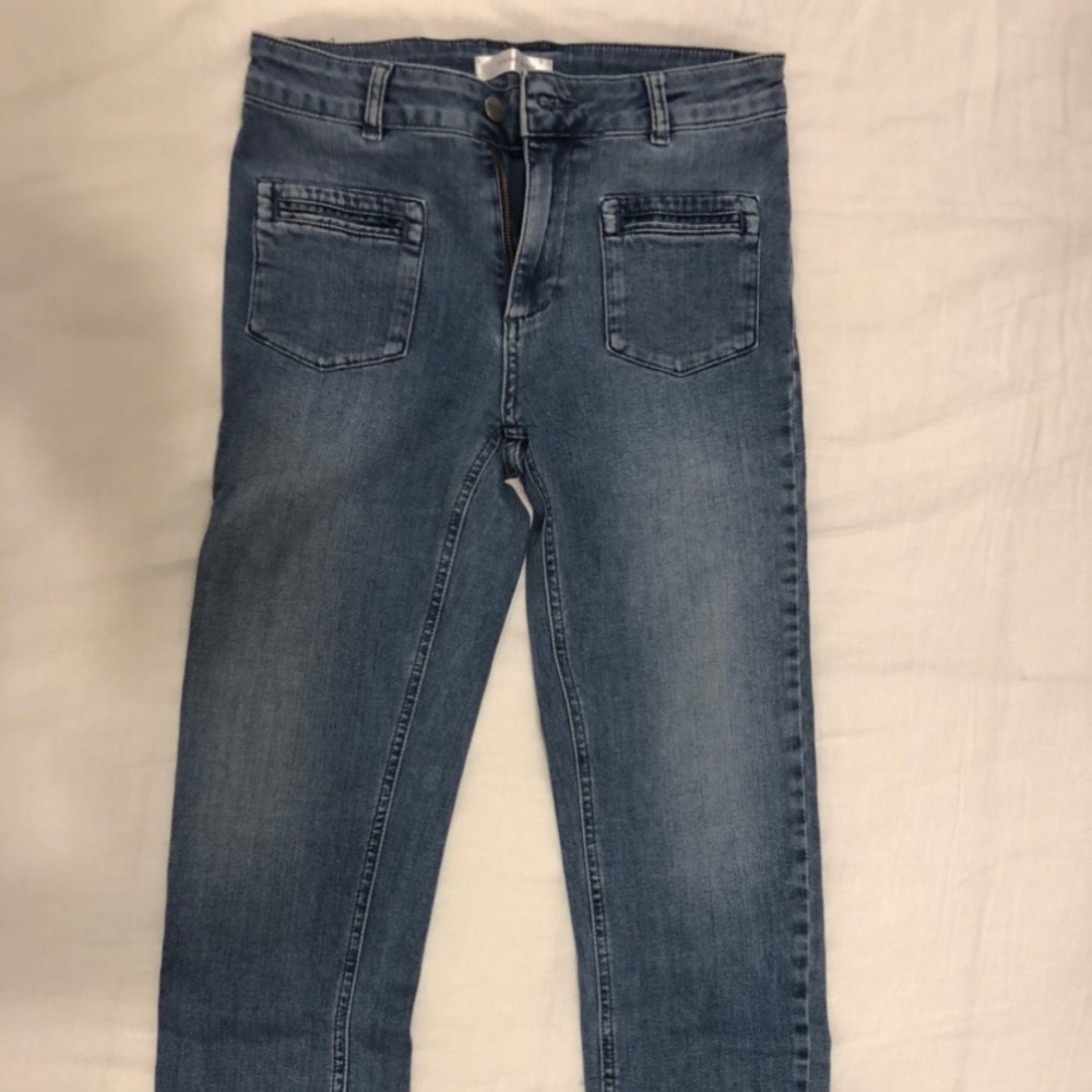 Anine Bing Split Hem Jeans